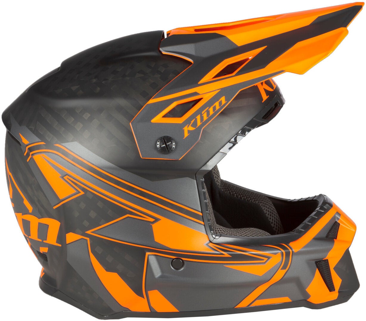 Klim F3 Carbon Pro Ascent Snowmobile Helmet black matt/orange XXXL (64/65) Figure 6