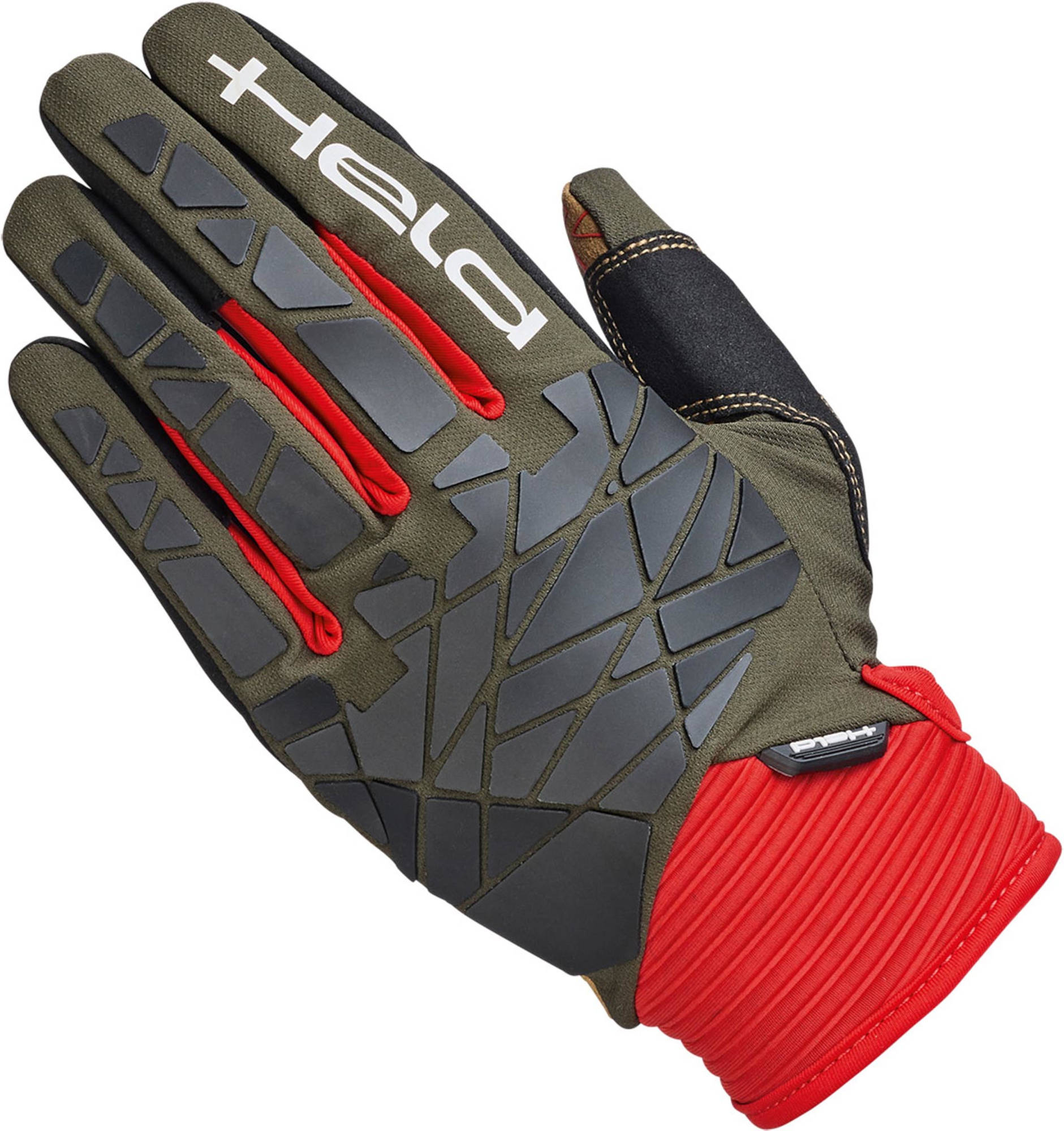 Held Tactura Adventure Motorrad Handschuhe grün/rot/schwarz 9 Abbildung 1