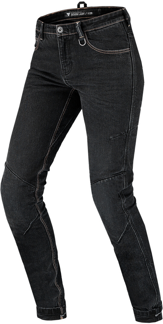 SHIMA Devon Damskie dżinsy motocyklowe schwarz 28 L30 Rysunek 1