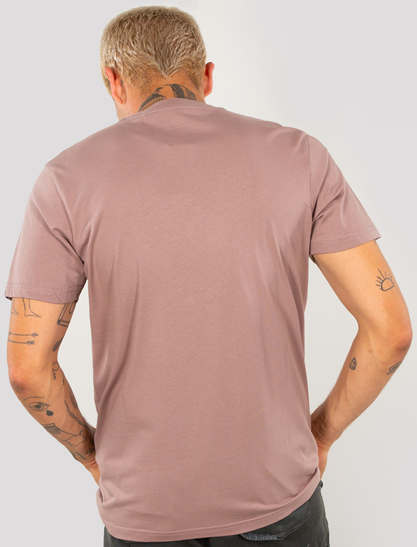 Alpha Industries Basic T-shirt rosa/bianco XL Figura 2
