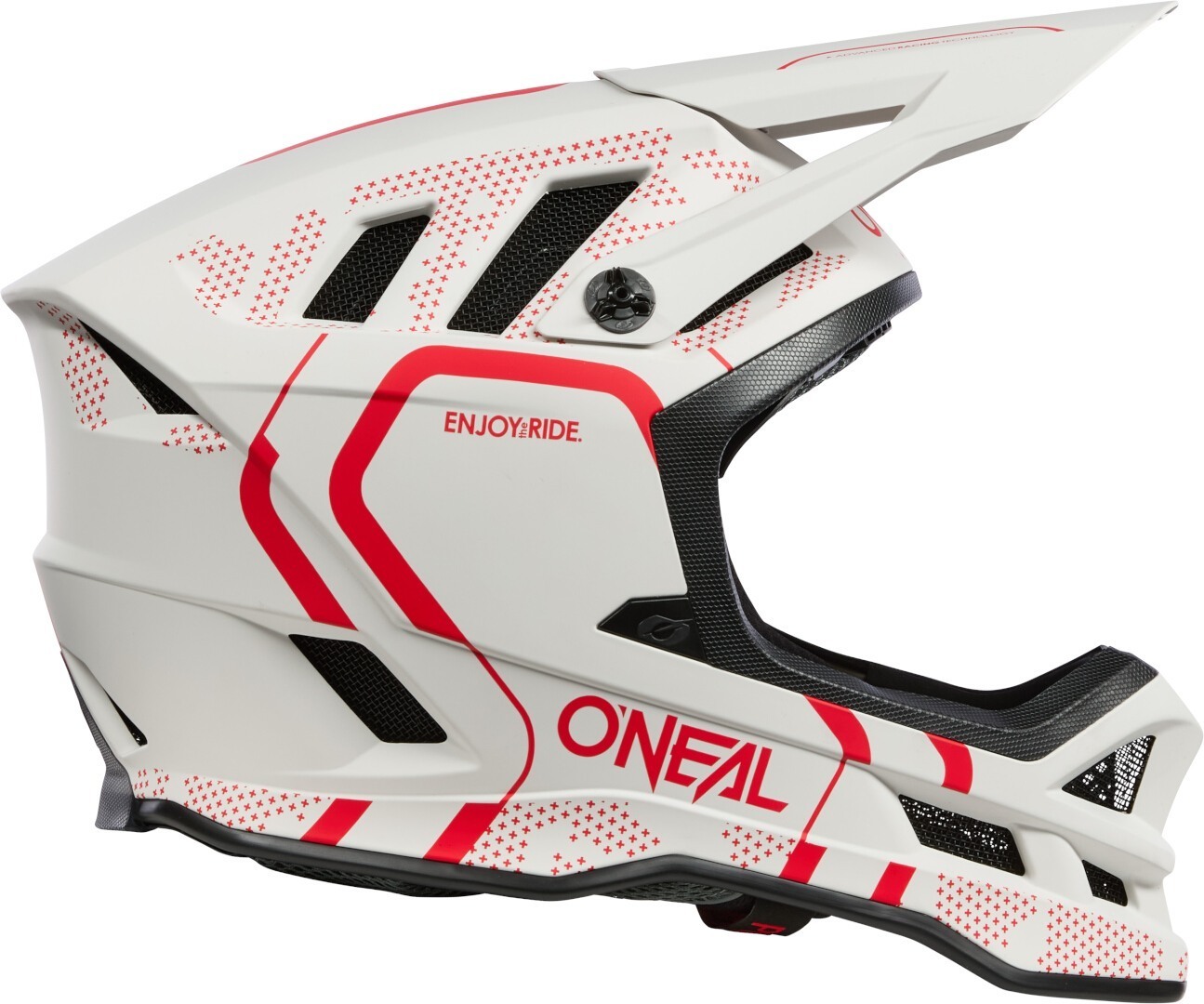 Oneal Blade Polyacrylite Strike Casco da discesa bianco opaco/rosso S (55/56) Figura 3