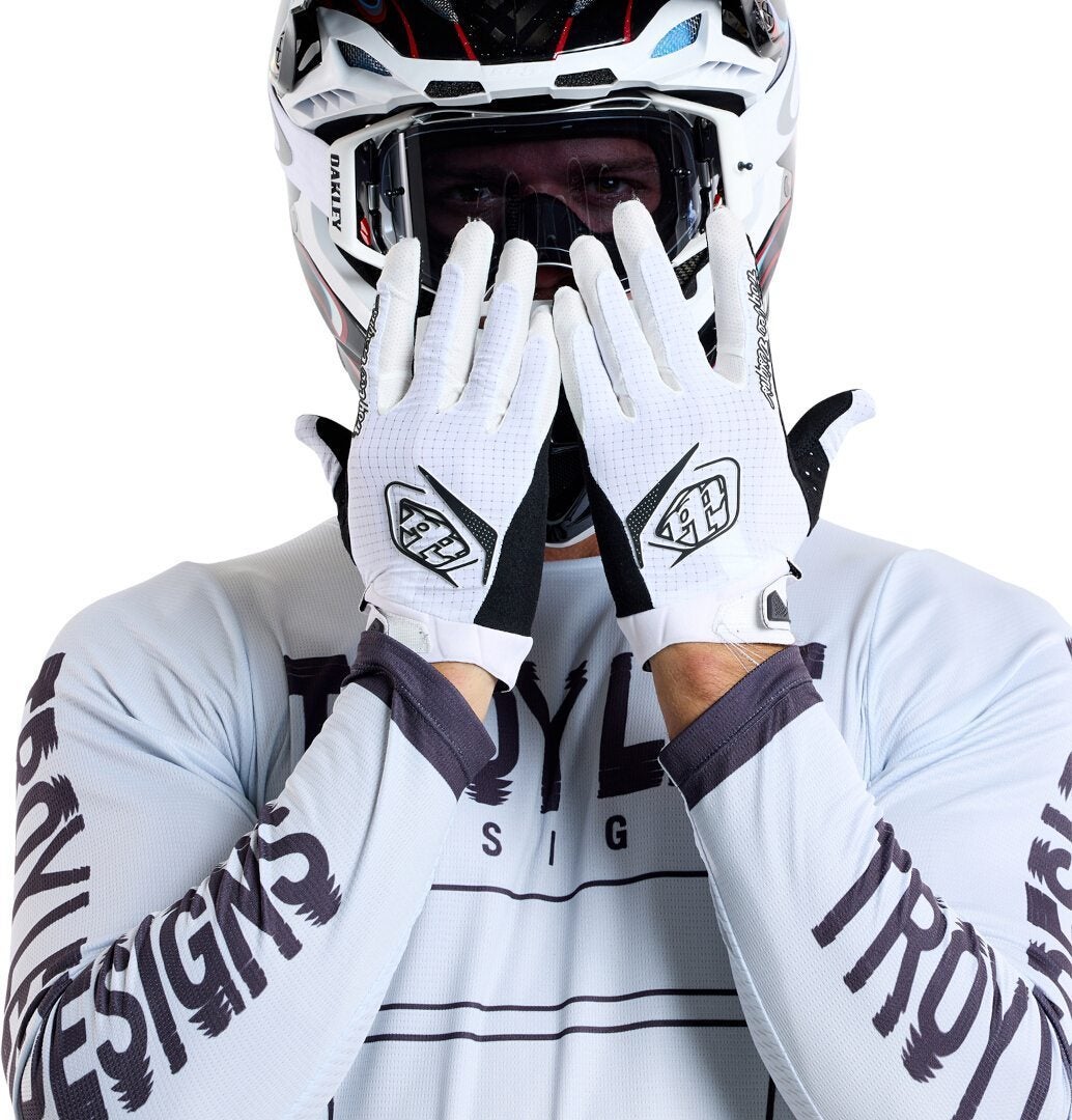 Troy Lee Designs Air Mono Luvas de motocross Branco L Figura 6