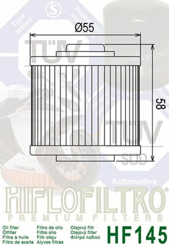 Hiflofiltro Oljefilter - HF145 Figur 4