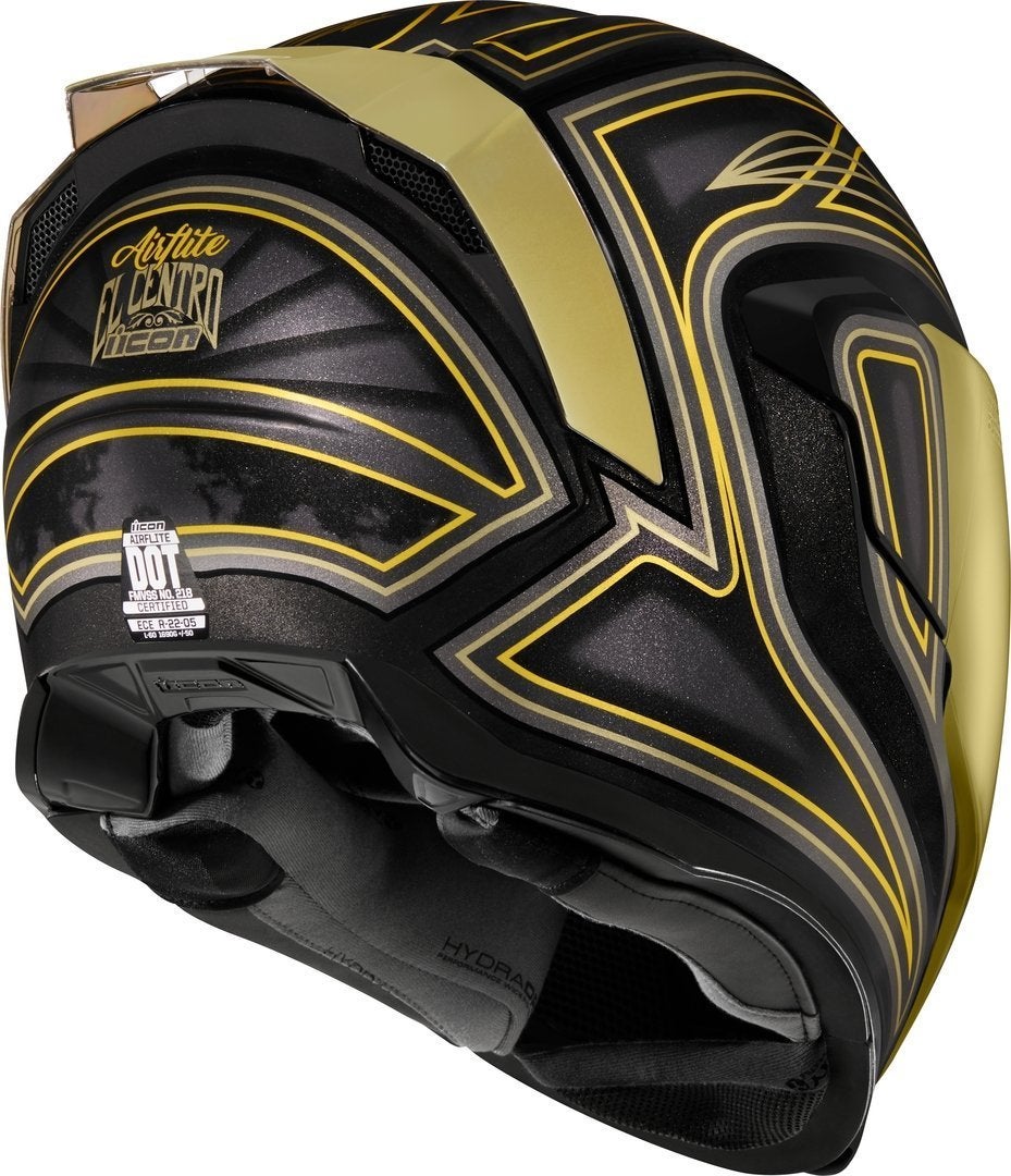 Icon Airflite El Centro Casco nero/oro L (59/60) Figura 3