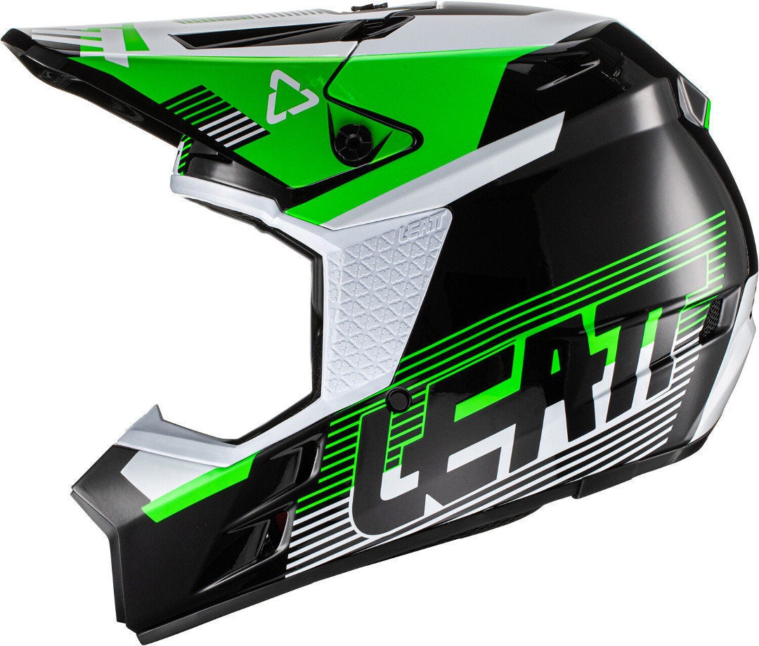 Leatt Moto 3.5 V.22 Casque de motocross Noir/Vert/Blanc XL (61/62) Figure 4