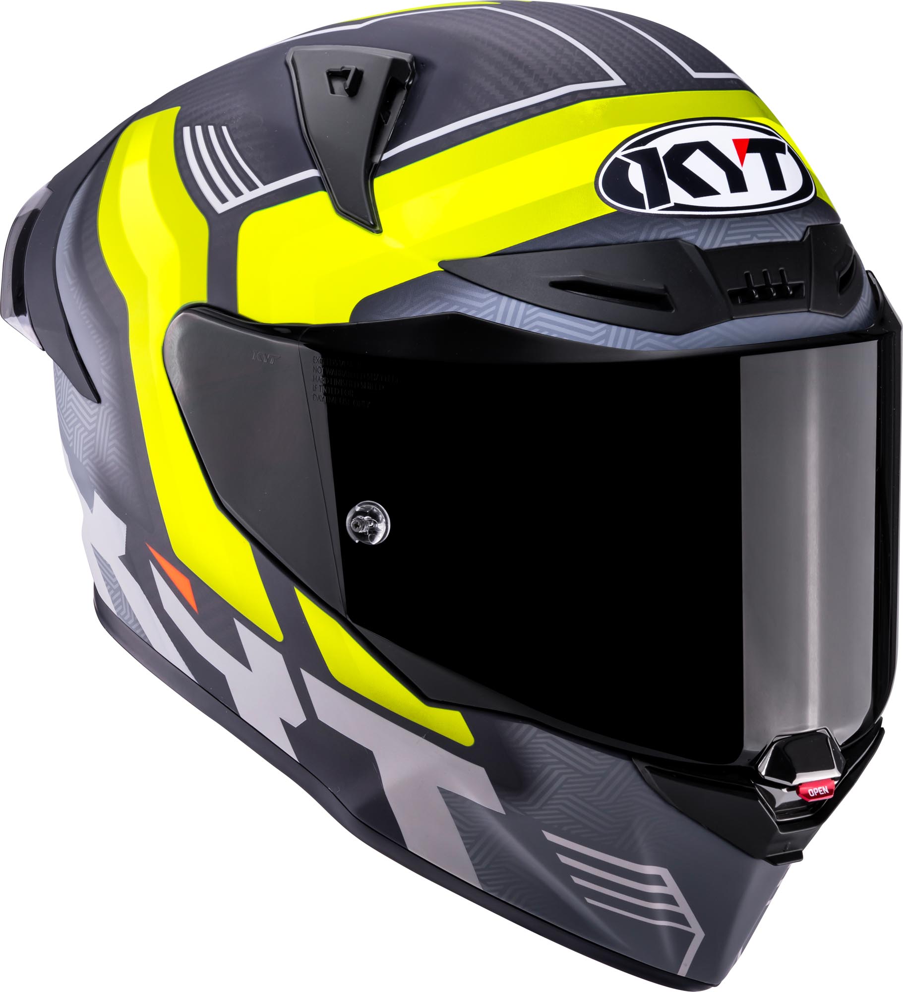 KYT R1R Carbon Accelerator Casco carbono/amarillo XL (61/62) Figura 7
