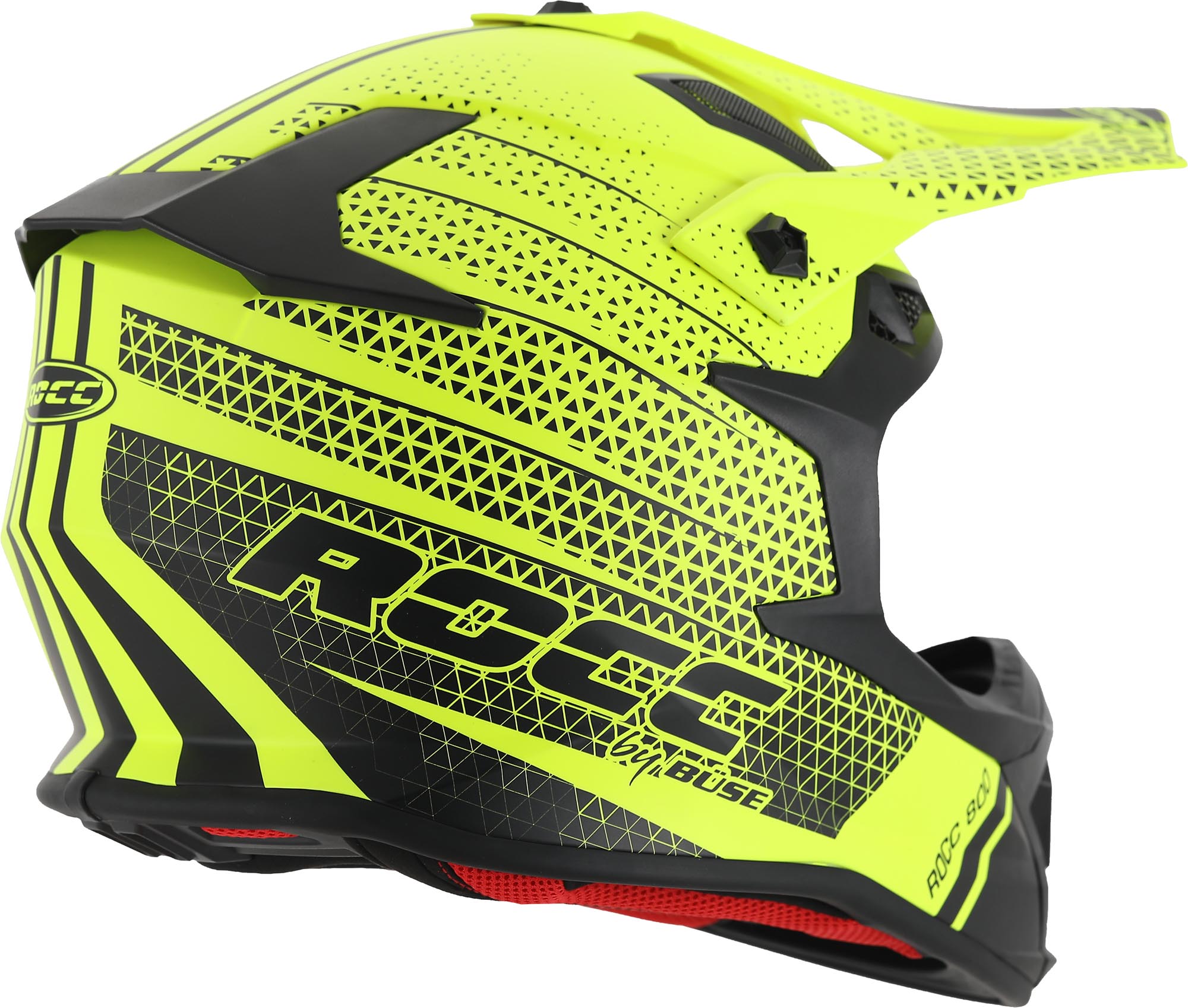 Rocc 800 Motocrosshelm Zwart mat/geel M (57/58) Figuur 4