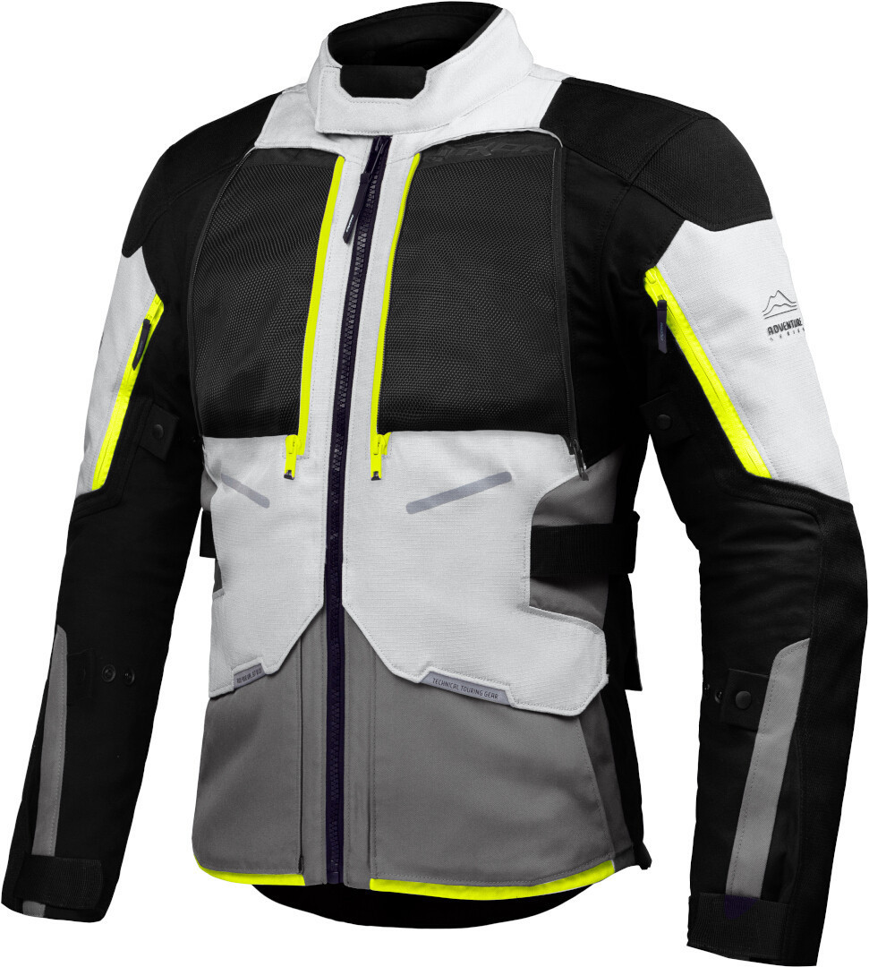 Ixon Vidar Motorcycle Textile Jacket black/grey/yellow M Figure 2