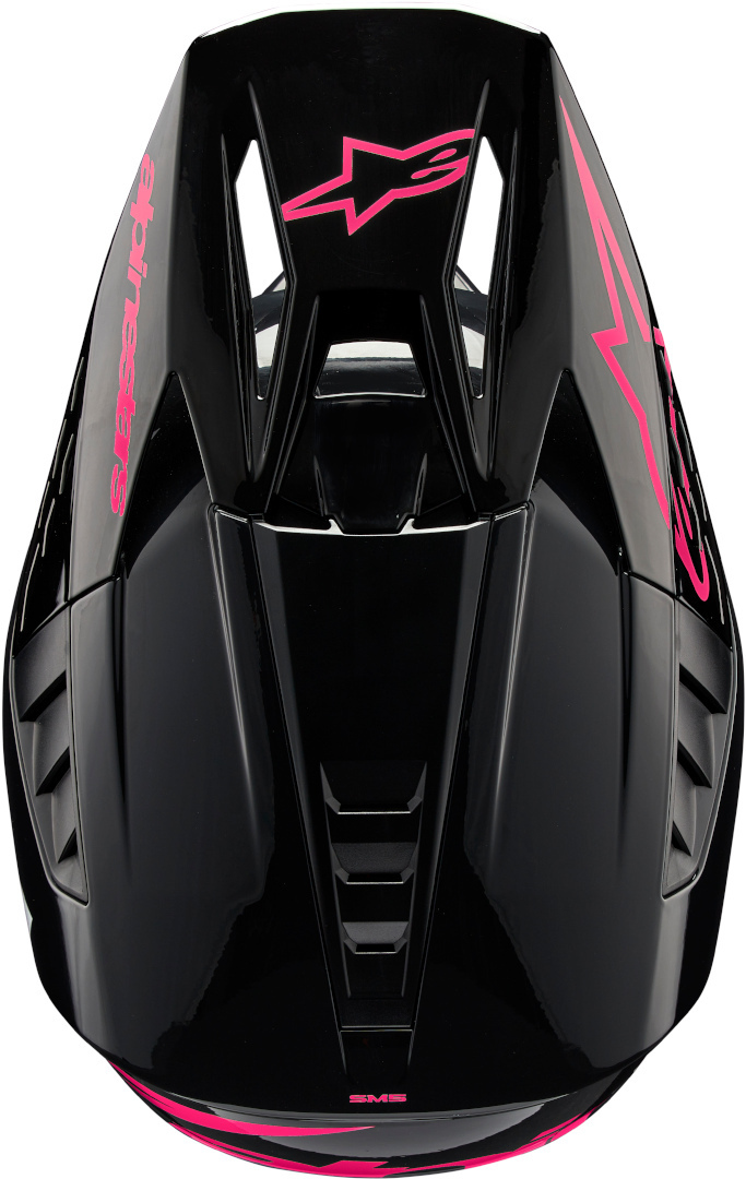 Alpinestars S-M5 Corp 2024 Motocross hjälm Svart/rosa XS (53/54) Figur 2
