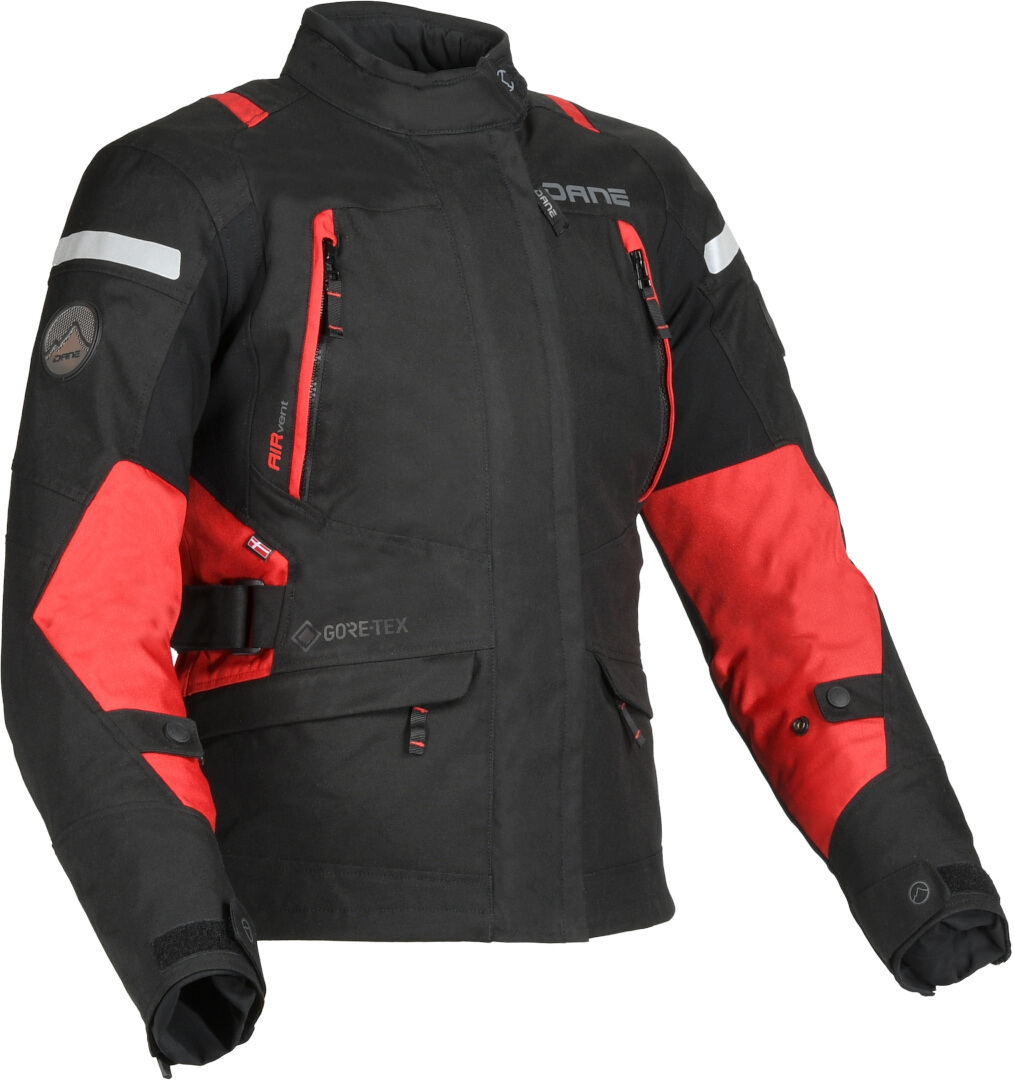 DANE Valby waterproof Ladies Motorcycle Textile Jacket black/red 44 Figure 1