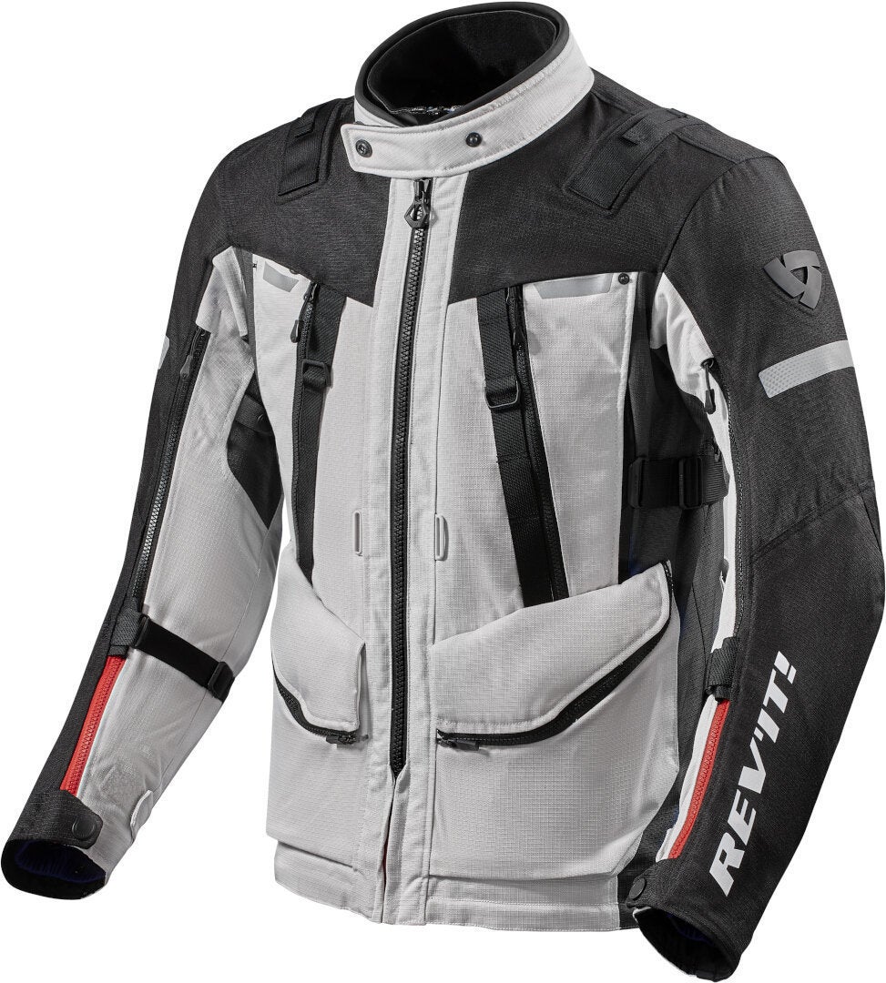 Revit Sand 4 H2O Motorcycle Textile Jacket silver/black M Figure 1