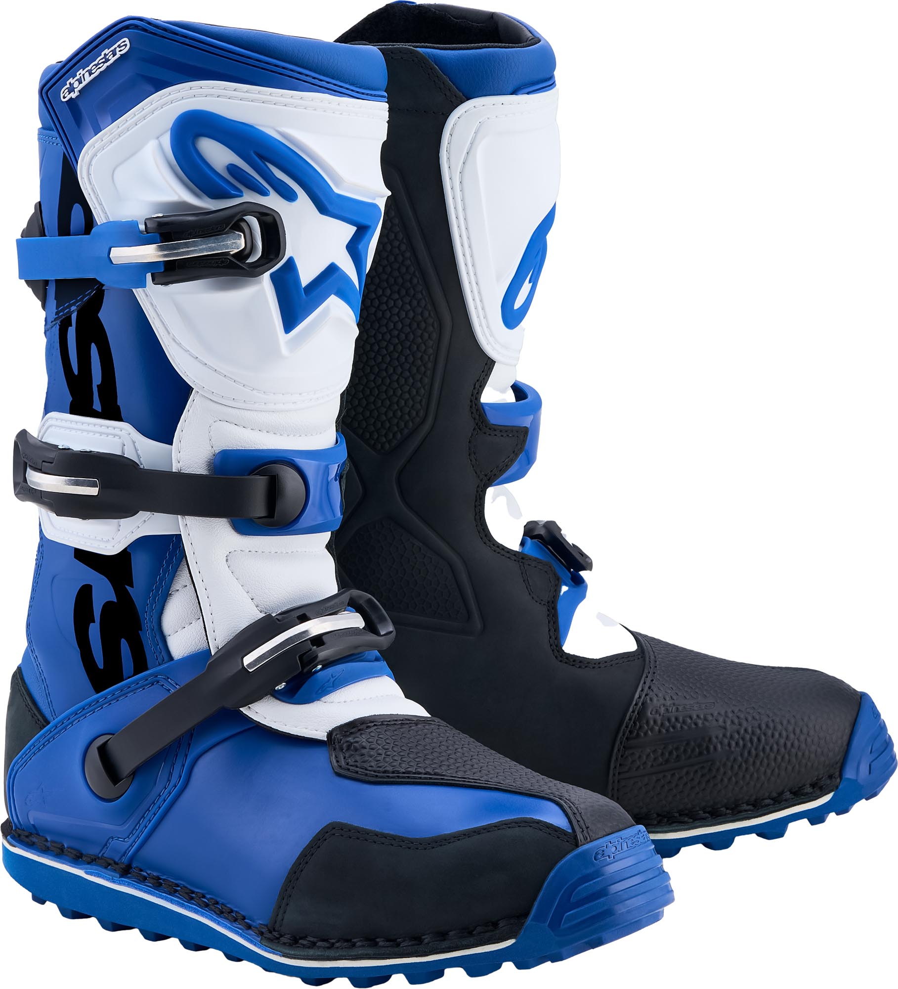 Alpinestars Tech-T Motorcycle Boots blue/black/white 8 Figure 1