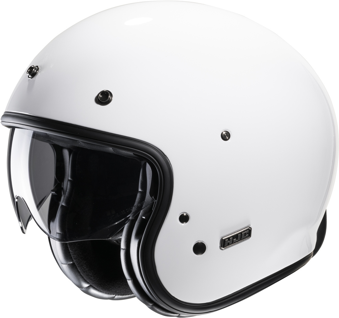 HJC V31 Solid Retro Jet Helmet white L (58/59) Figure 1