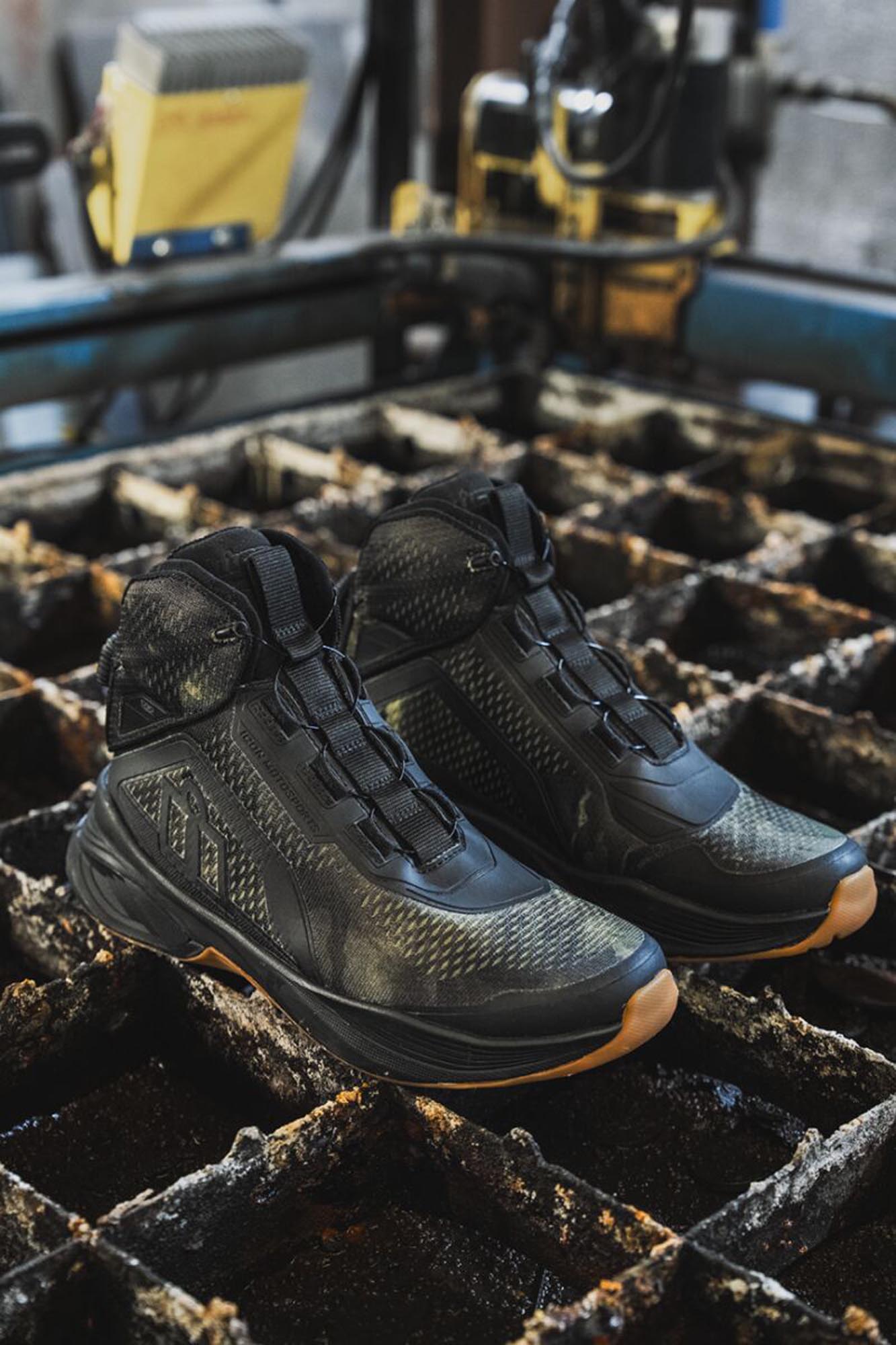 Icon Hooligan AF Motorrad Schuhe grau 44,5 Abbildung 4