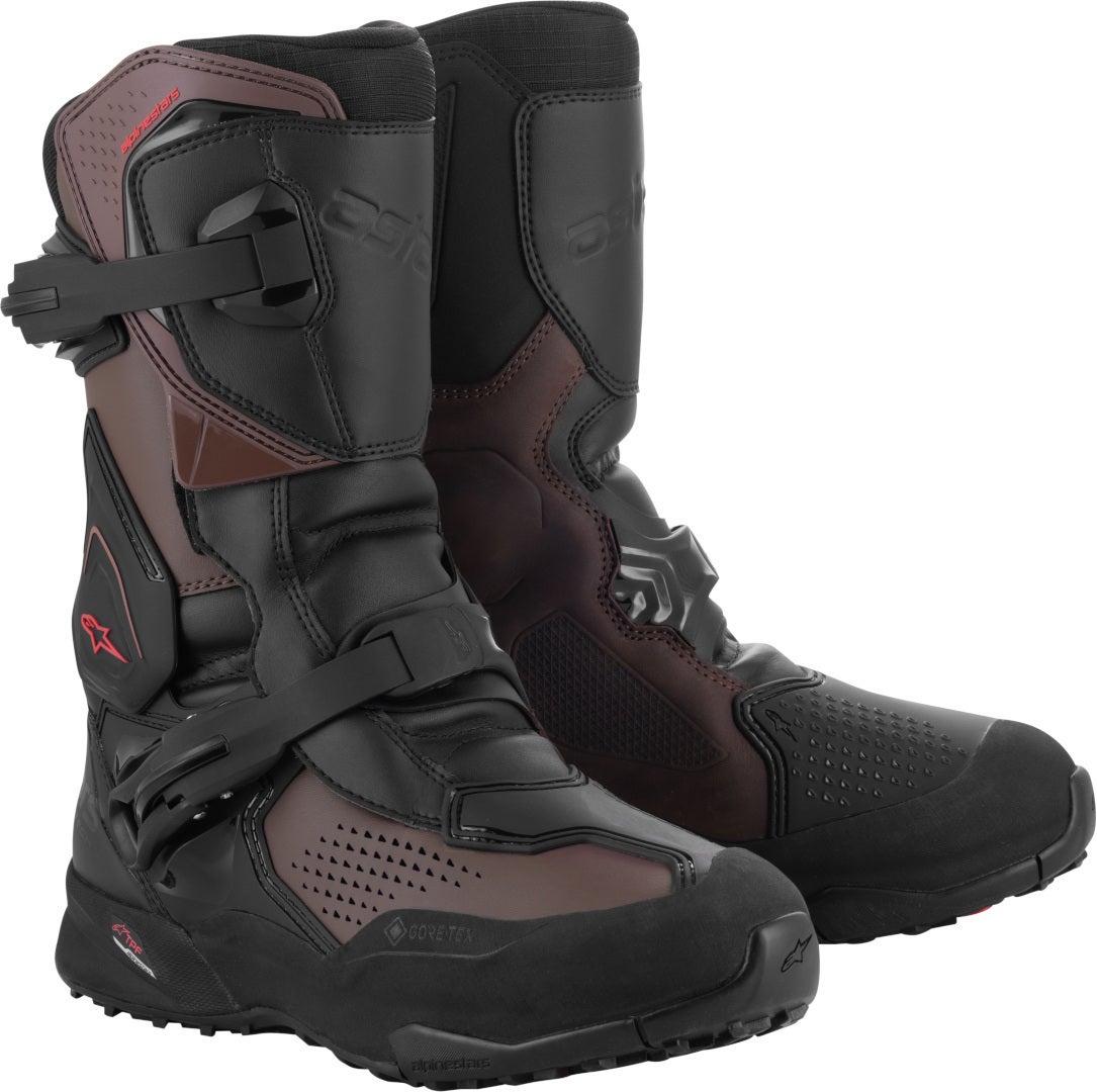 Alpinestars Men's Black/Brown Xt-8 Gore-Tex Waterproof Motorcycle Boots