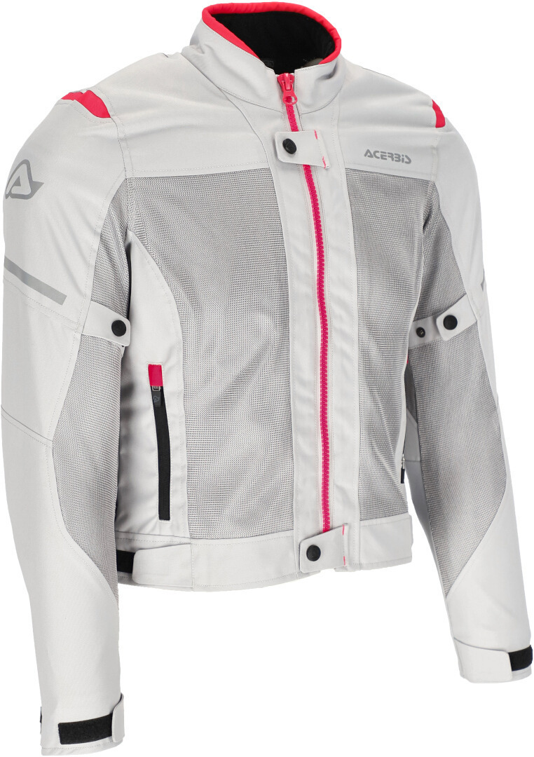Acerbis Ramsey Vented Damen Motorrad Textiljacke grau/pink M Abbildung 1