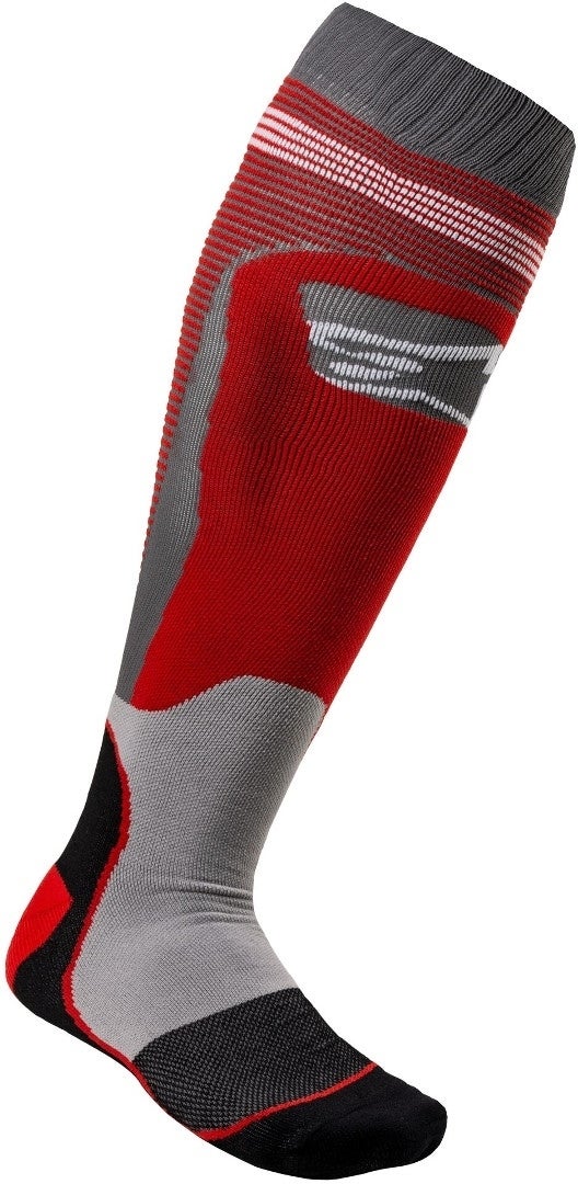 Alpinestars MX Plus-1 Motocross sokken Bordeauxrood L Figuur 1