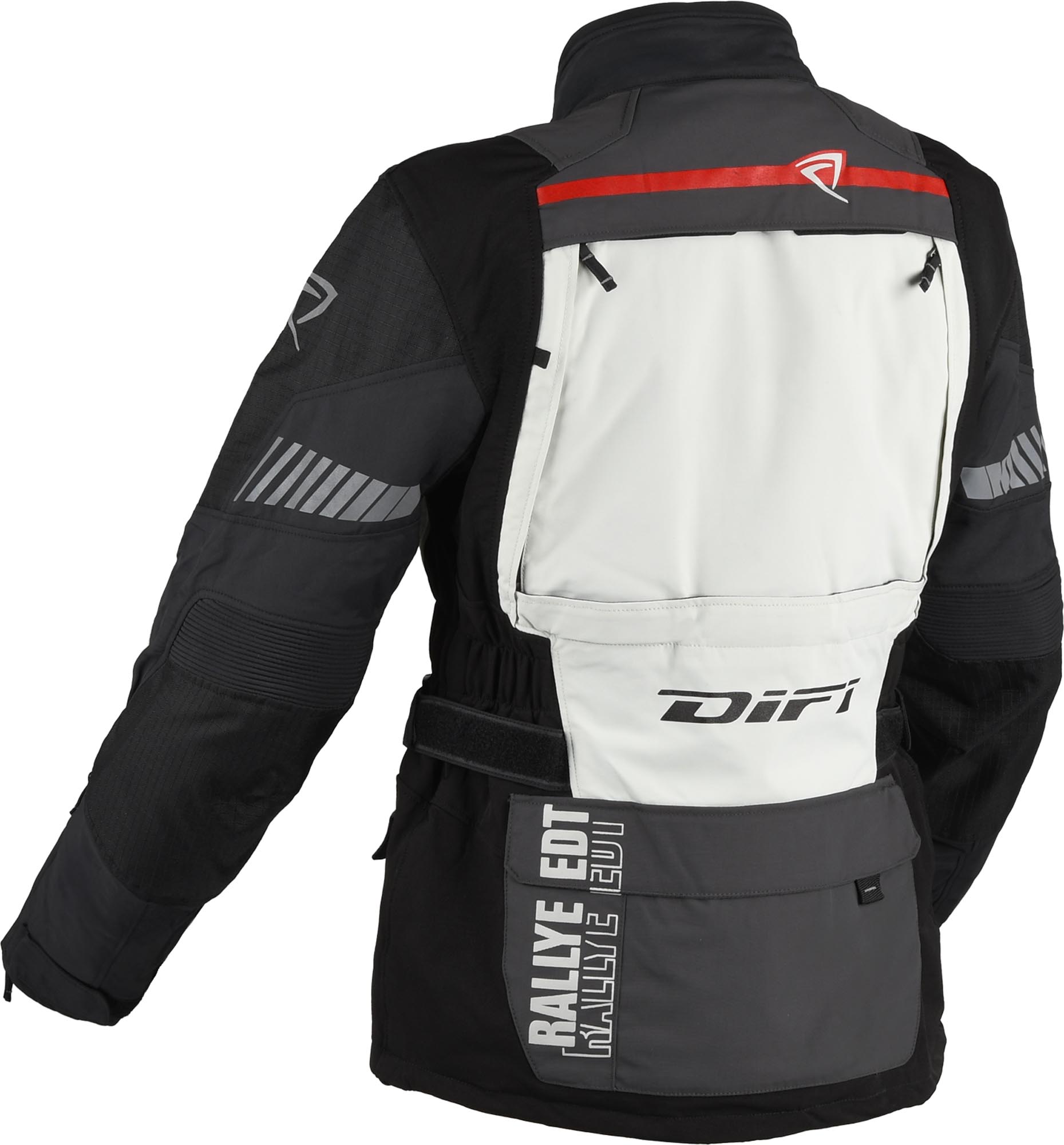 DIFI Sierra Nevada 4 Aerotex waterproof Ladies Motorcycle Textile Jacket grey/black/red M Figure 2
