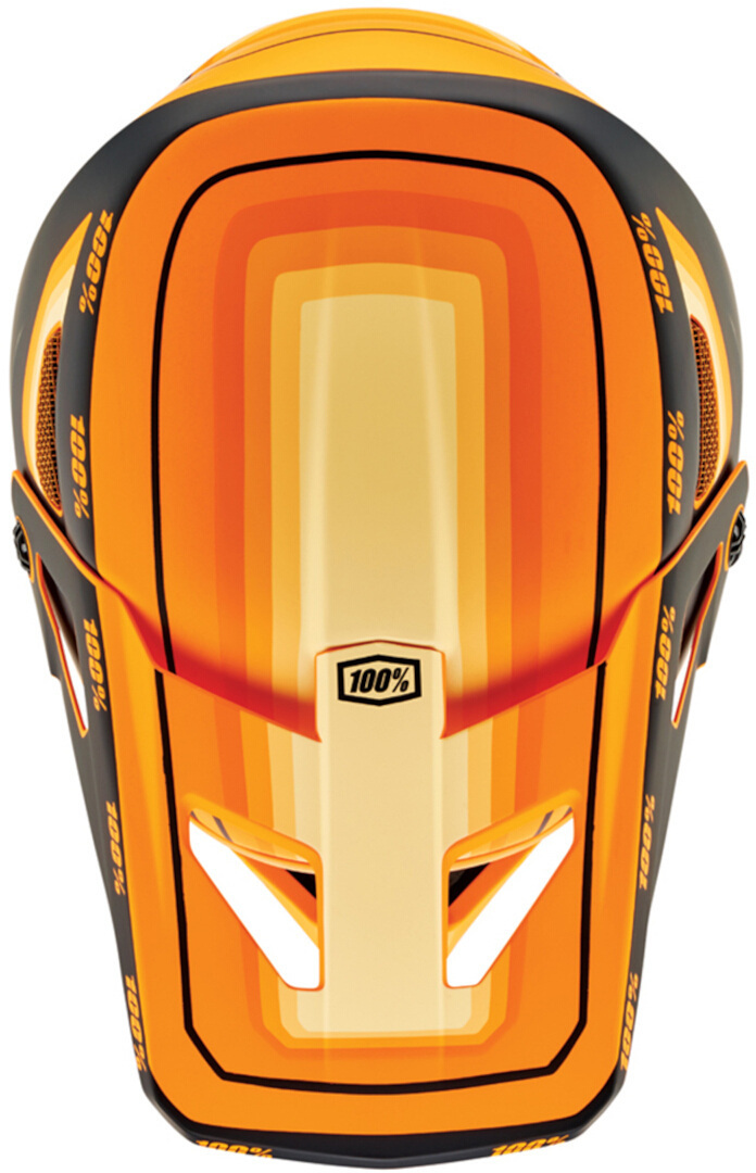 100% Status Downhill Helm orange/schwarz L (59/60) Abbildung 2