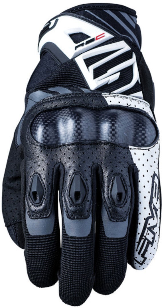 Five RS-C Motorcycle Gloves black/white 2XL Figure 1