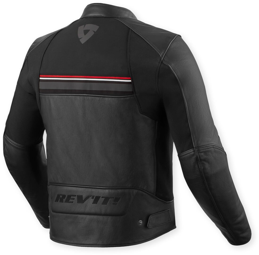 Revit Mile 2 Motorrad Lederjacke schwarz/rot 54 Abbildung 2