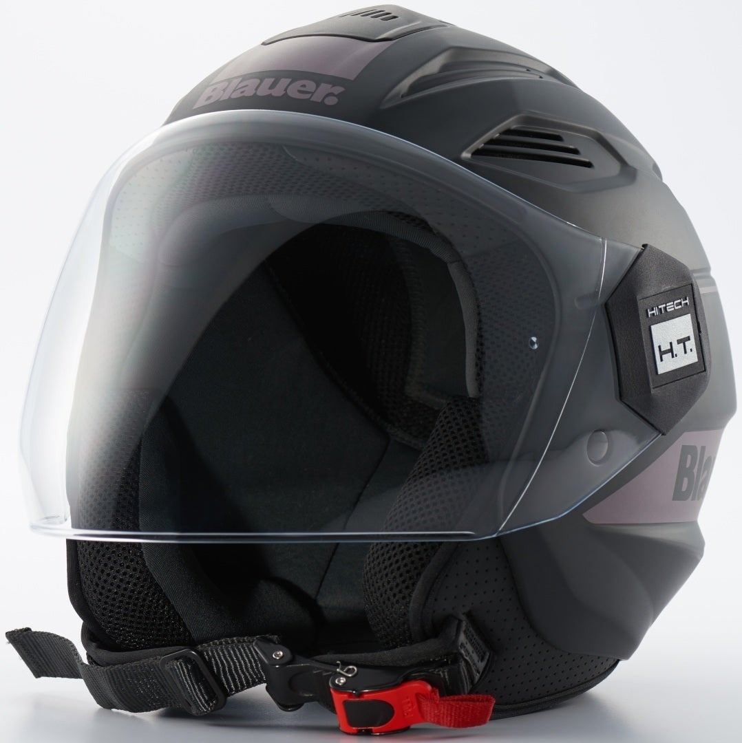 Blauer Brat Cască cu reacție Negru mat/titan S (55/56) Figura 1