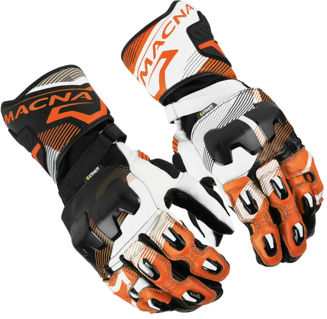 Macna Powertrack 2.0 Gants de moto Noir/Blanc/Orange L Figure 1