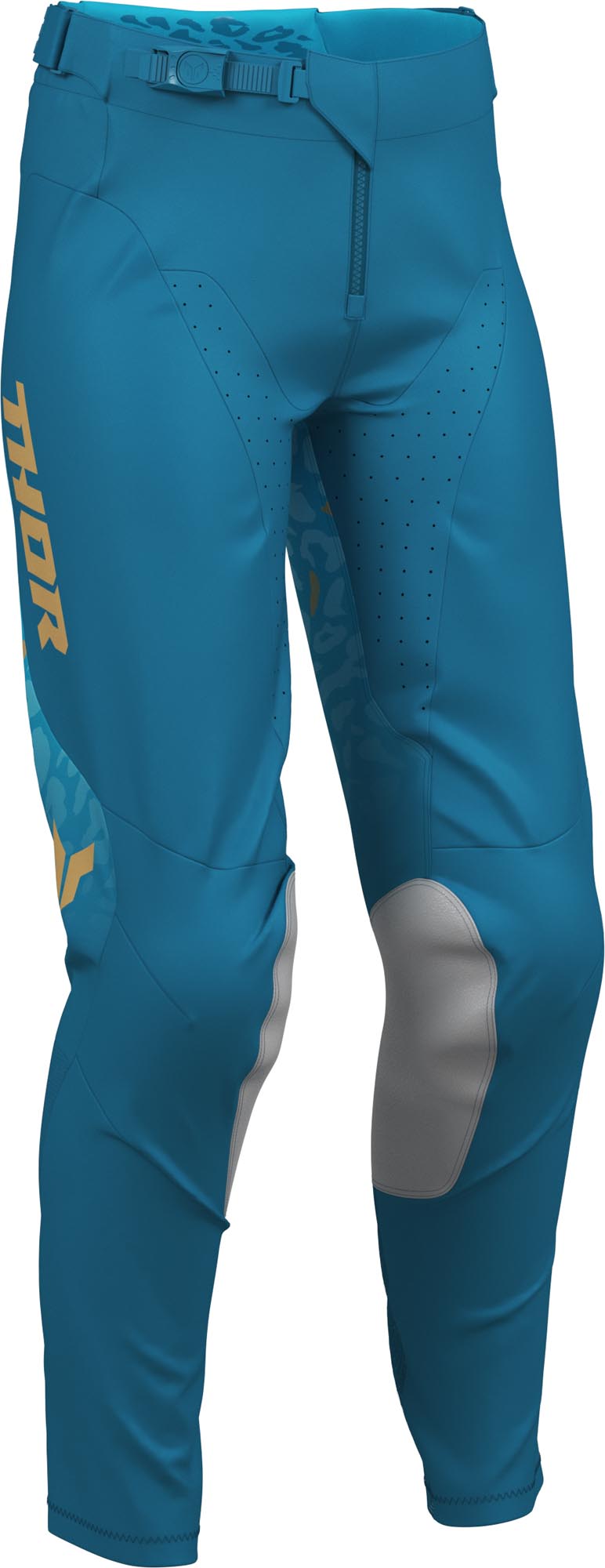 Thor Launchmode Spotted Damen Motocross Hose dunkelblau/hellblau 3/4 Abbildung 4