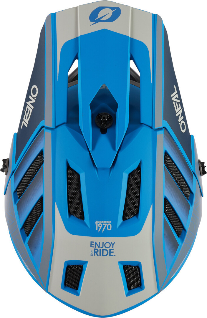 Oneal Backflip Eclipse Capacete Downhill Cinza/azul S (55/56) Figura 6