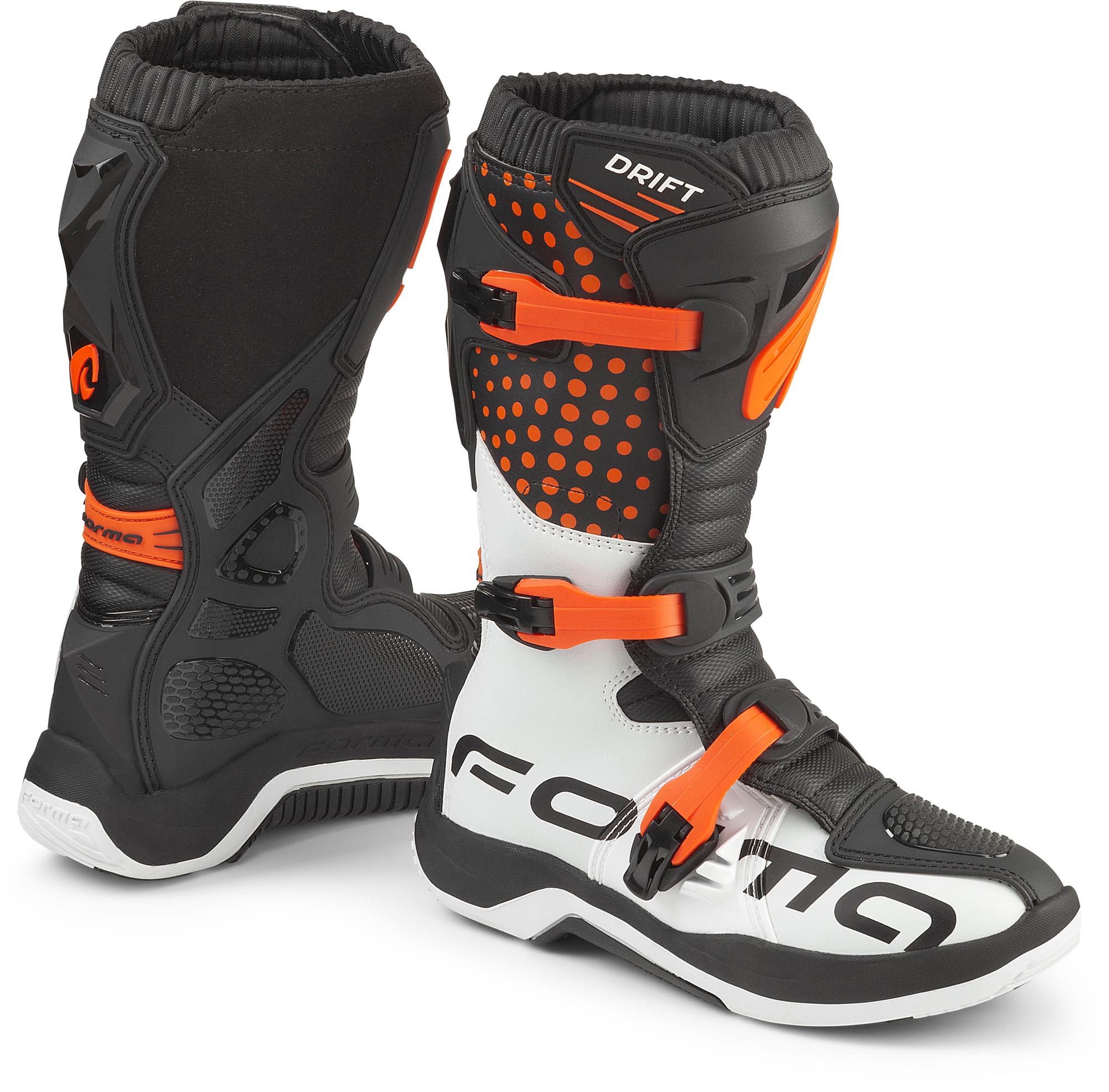 Forma Drift Kinder Motocross Stiefel schwarz/orange 33 Abbildung 1