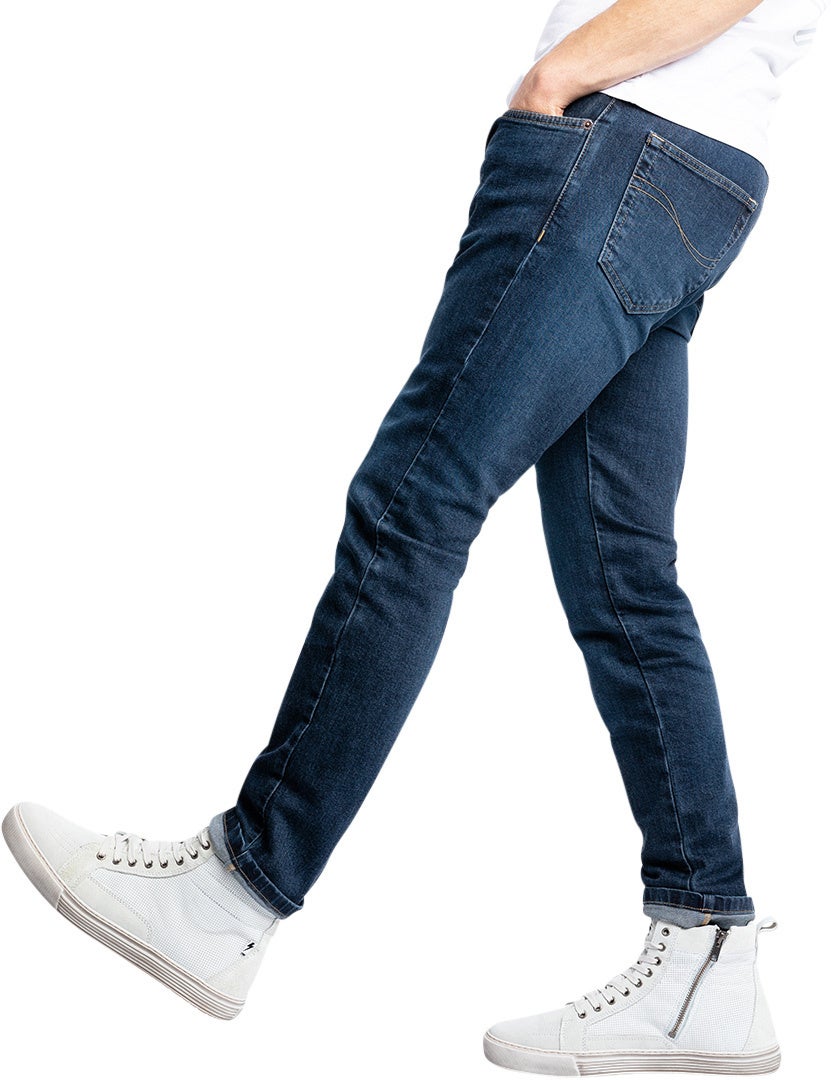 John Doe Pioneer Mono Vaqueros de moto Blue Stone Wash 32 L32 Figura 29