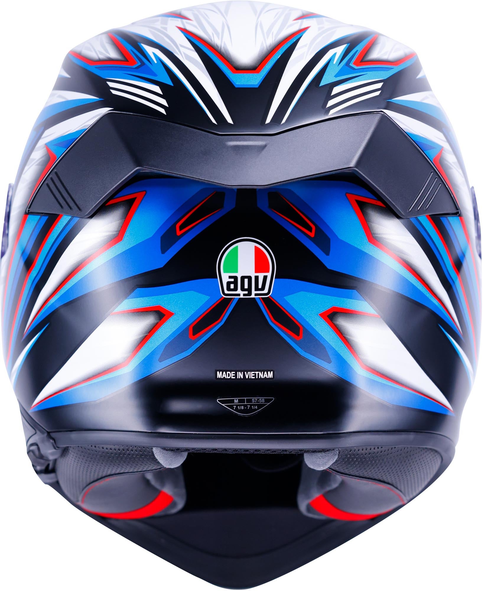 AGV K5 Zenithar Cască Negru/Alb/Albastru M (57/58) Figura 5