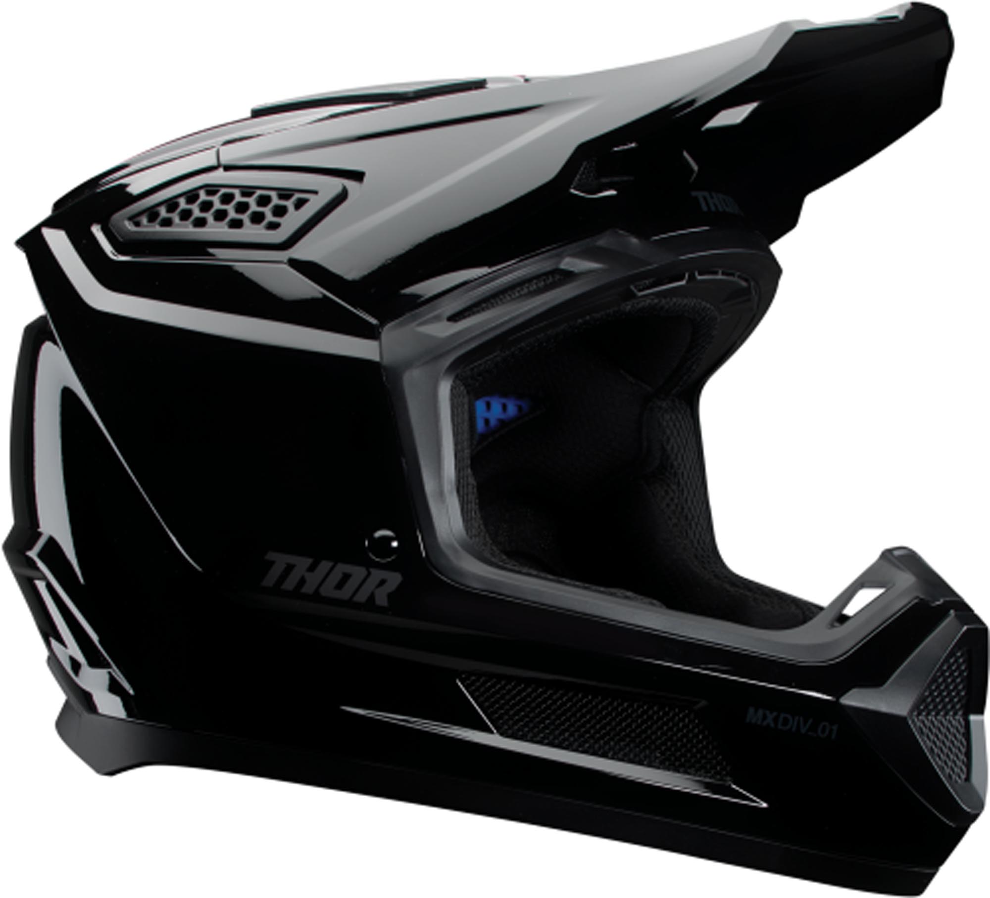 Thor Fleet Casco da motocross nero lucido 4XL (67/68) Figura 1