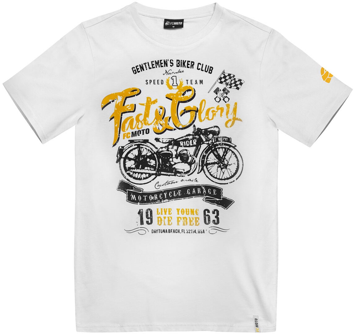 FC-Moto Fast and Glory T-Shirt Blanc M Figure 1