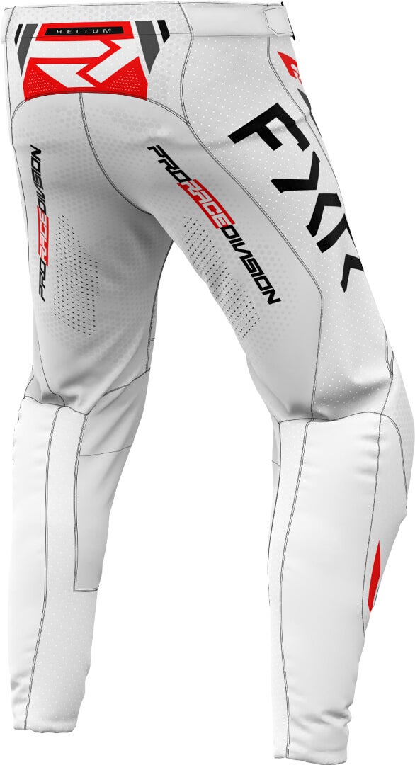 FXR Helium 2025 Motocross Pants white/black/red 30 Figure 2