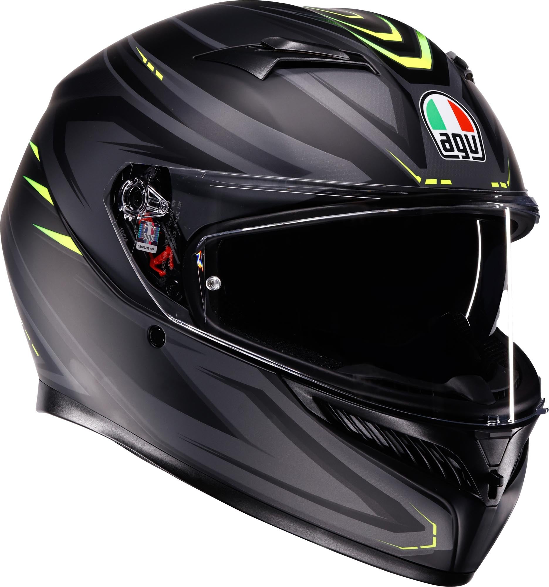 AGV K3 Syth Helmet black matt/yellow M (57/58) Figure 1