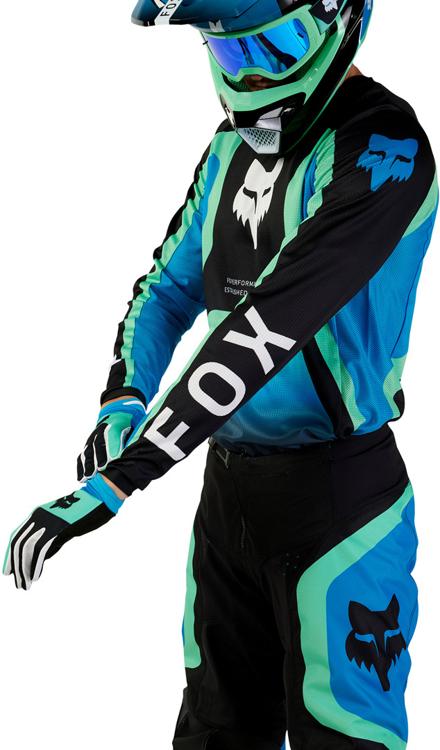 FOX 180 Ballast Motokrosový dres černá/modrá M Obrázek 3