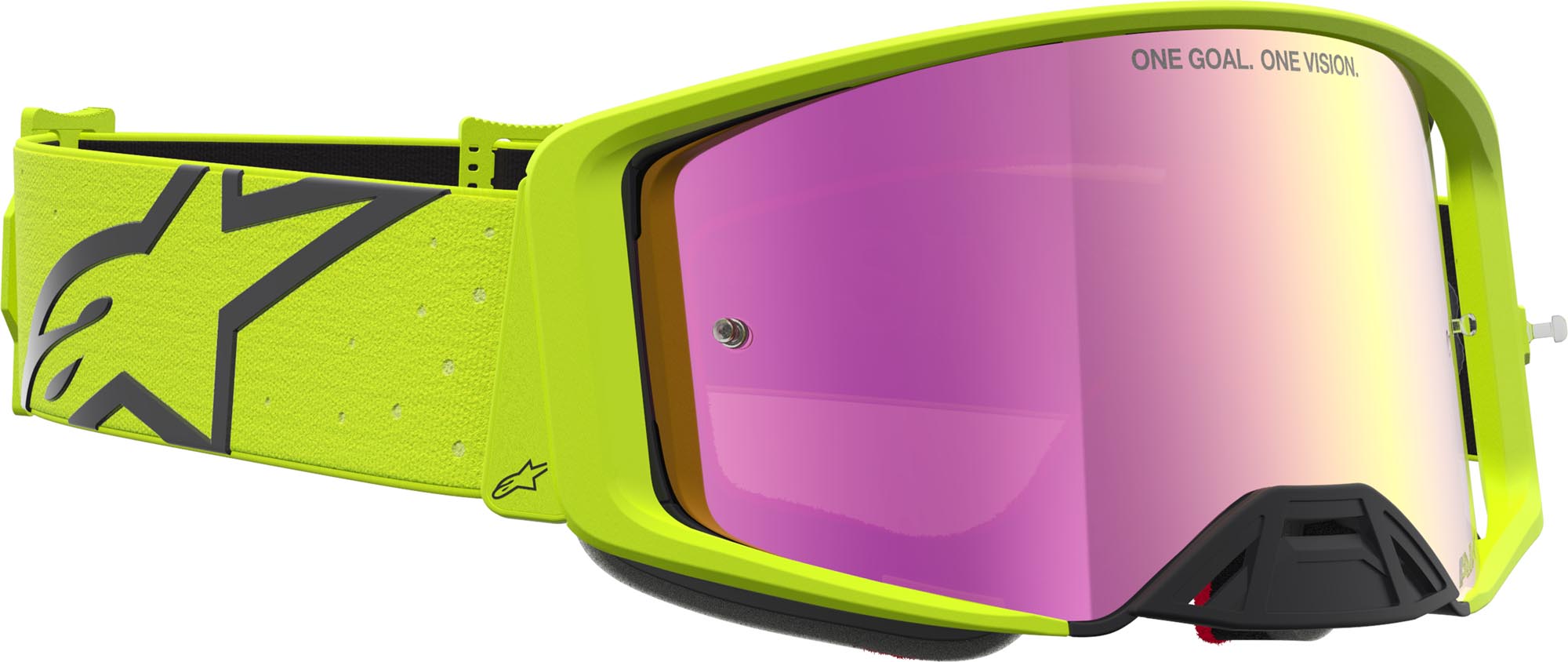 Alpinestars Supertech Vesta Mirror Occhiali da motocross Giallo/nero neon Figura 3