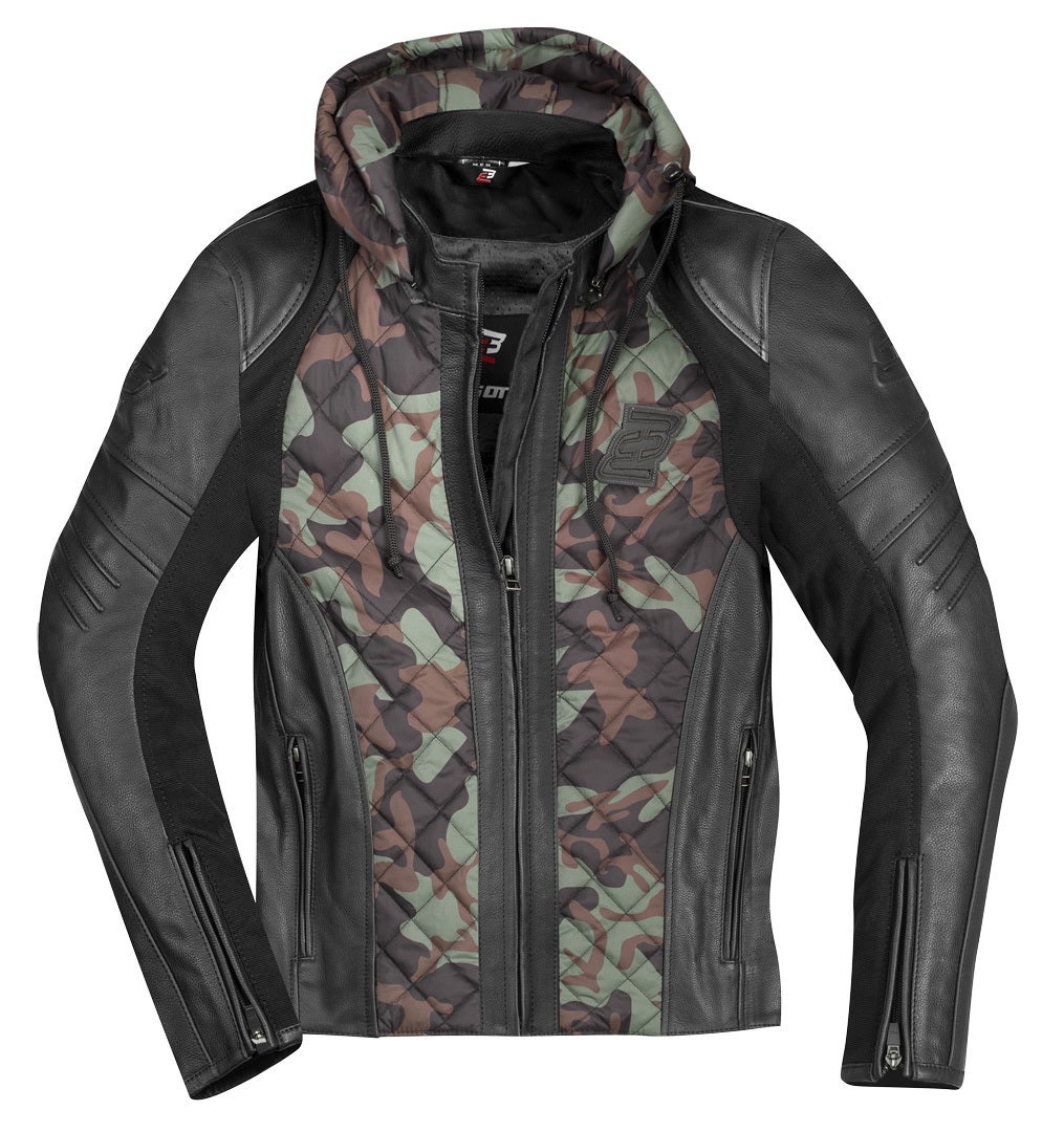 Bogotto Radic Motorrad Leder-/Textiljacke grün/camouflage XL Abbildung 4