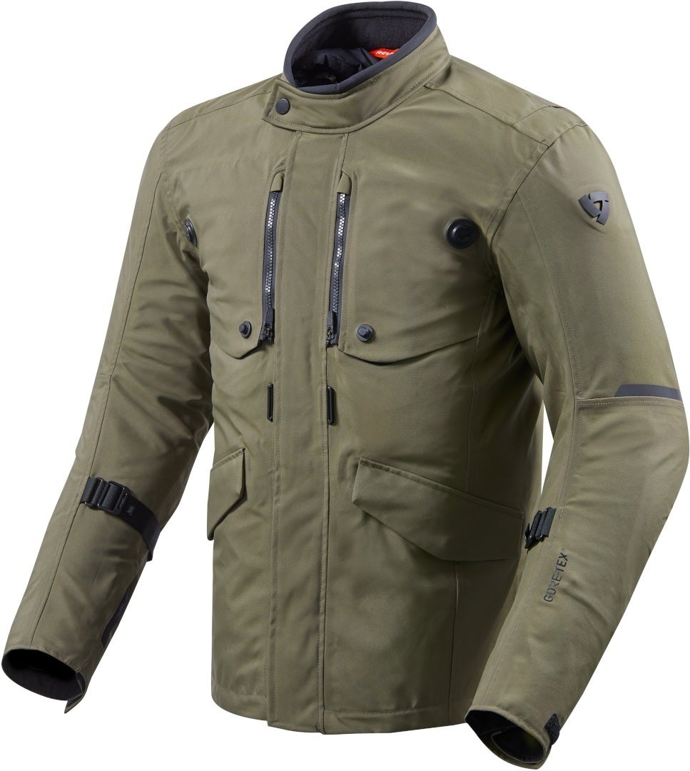Revit Trench Gore-Tex Motorcycle Textile Jacket dark green L Figure 1