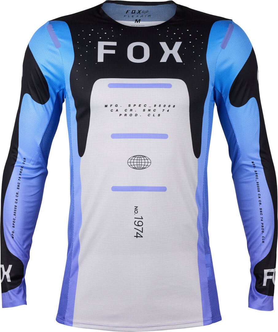 FOX Flexair Magnetic Motocross trøje sort/hvid/lilla L Figur 1