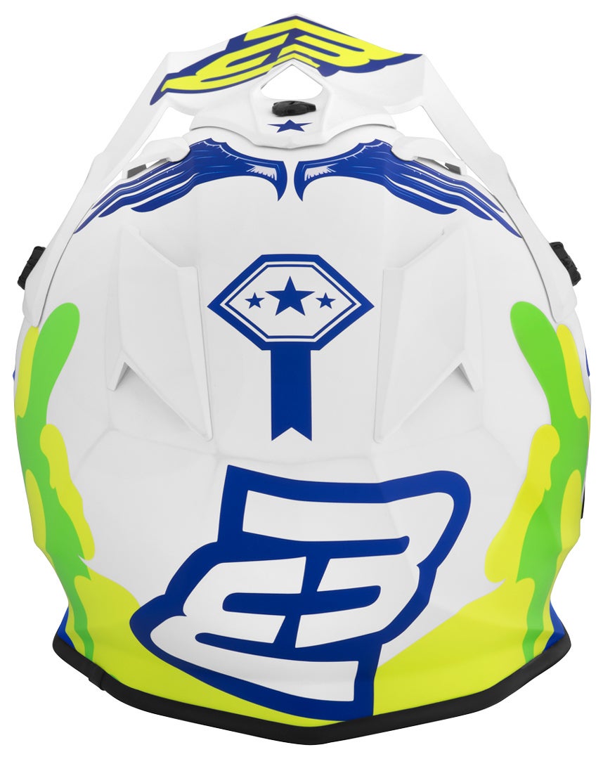 Side view of Bogotto V328 Camo Fiberglass Motocross Helmet