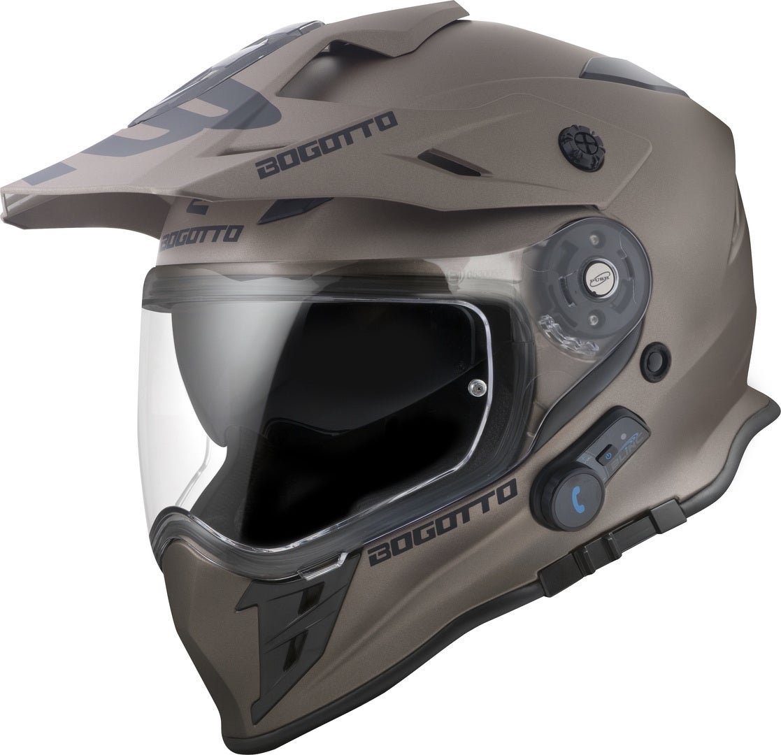 Bogotto H331 BT Bluetooth Casco Enduro Marrone opaco L Figura 1