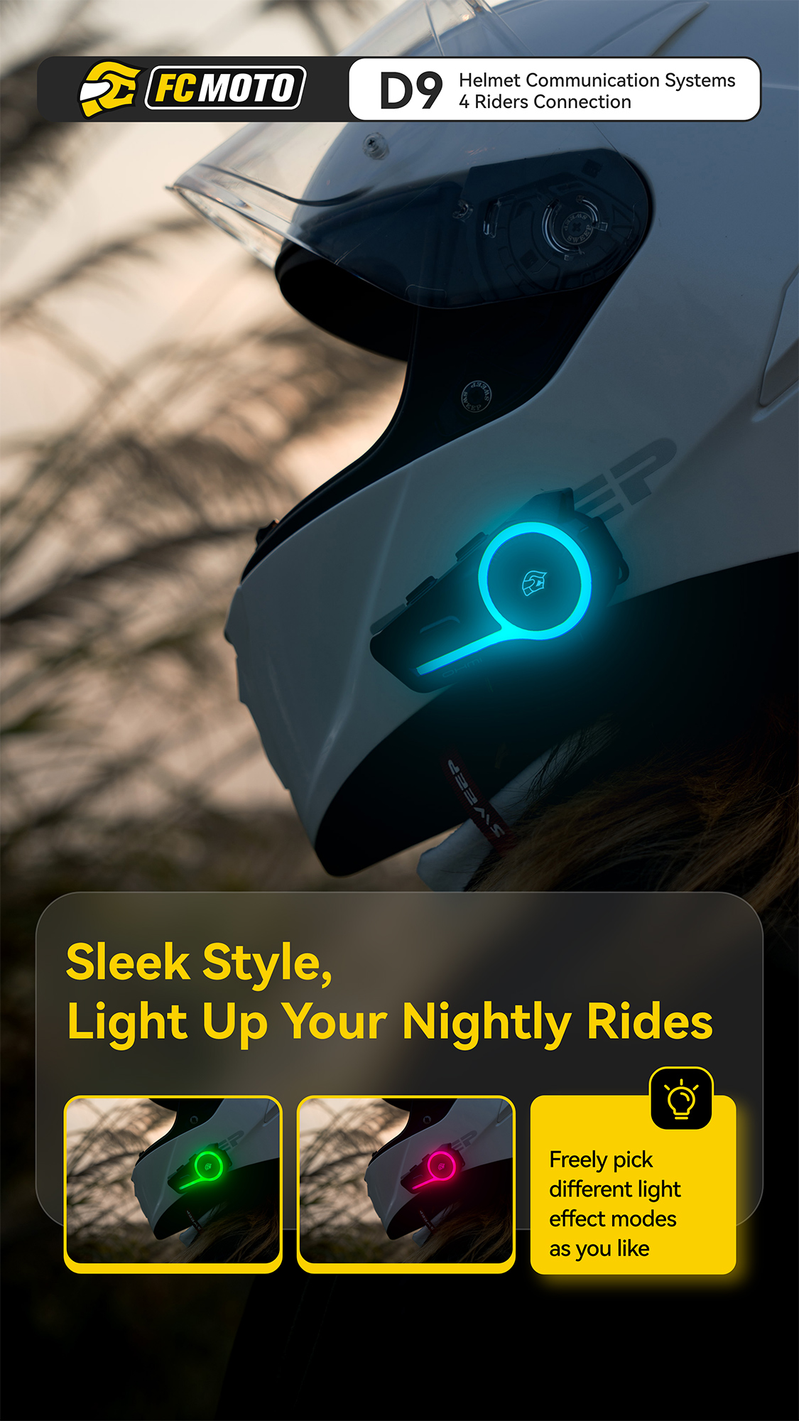ASMAX D9 FC-Moto Edition Sistemul de comunicații Bluetooth Duo Set Figura 13
