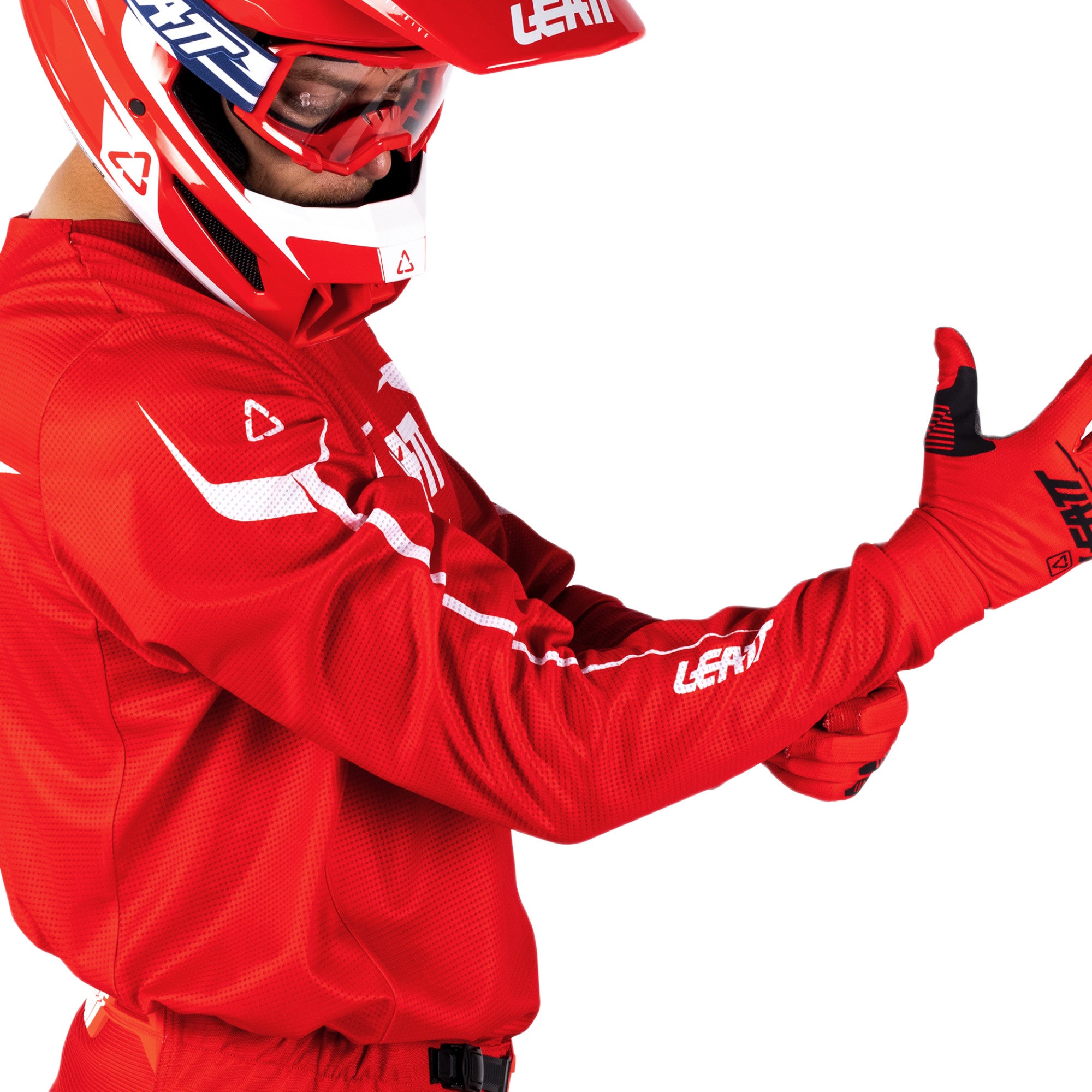 Leatt Moto Ride Kit 3.5 V26 Conjunto de camisa e calça de motocross vermelho/branco S Figura 5