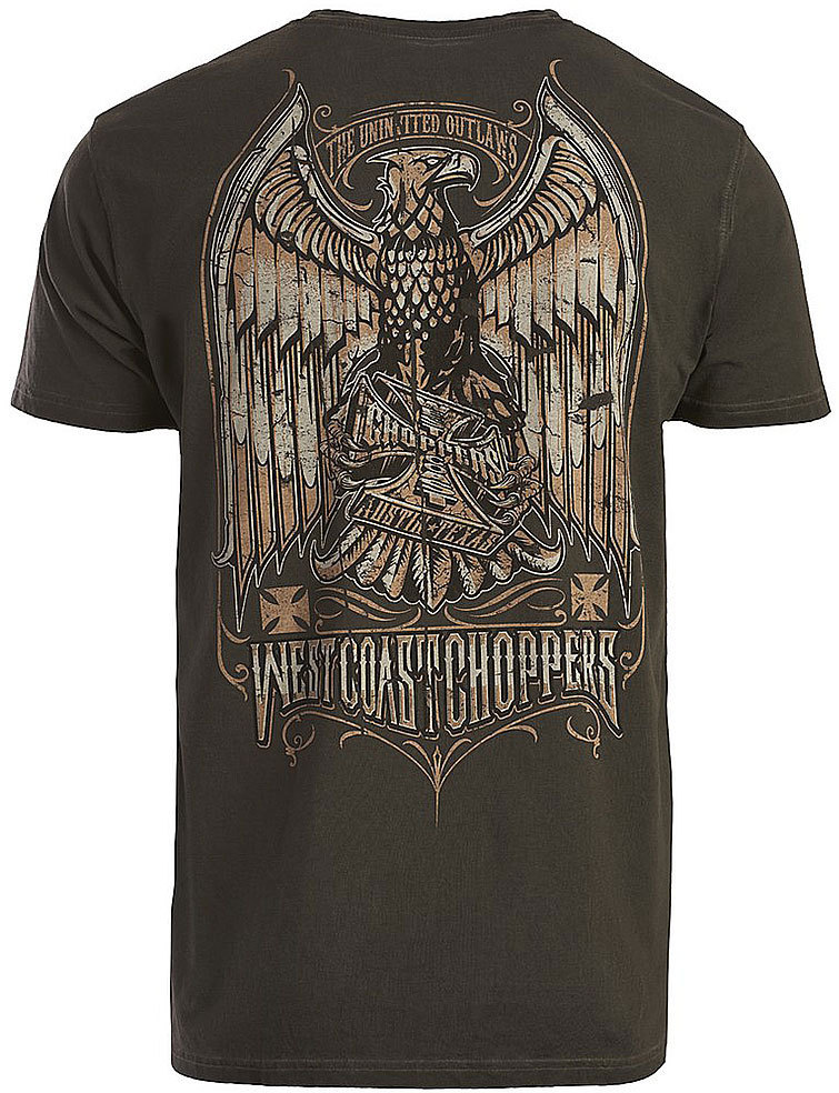 West Coast Choppers Eagle Crest Tシャツ ダークカーキ L 図2