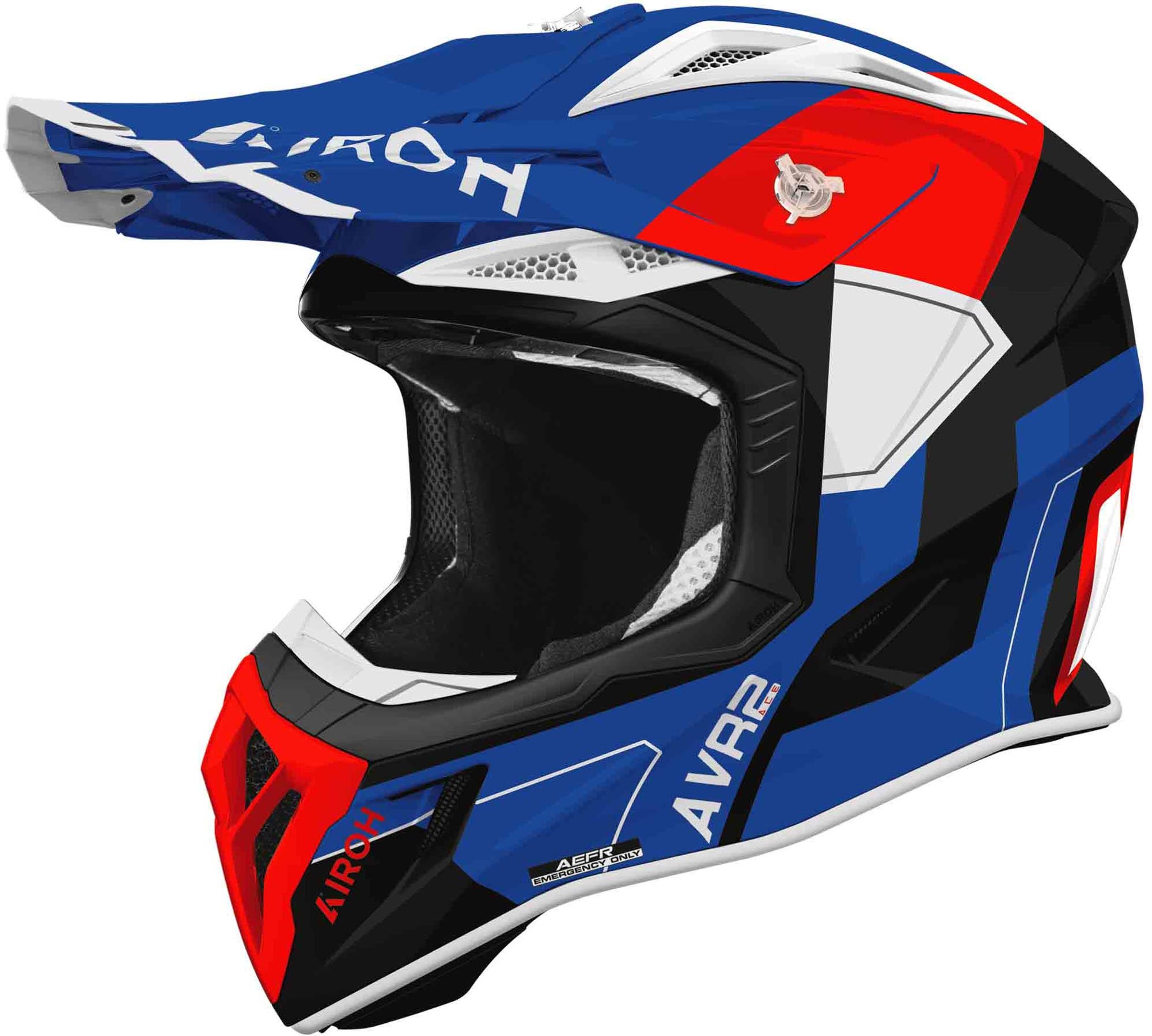 Airoh Aviator Ace 2 Shield Casque de motocross bleu/blanc/noir/rouge XL (61) Figure 1