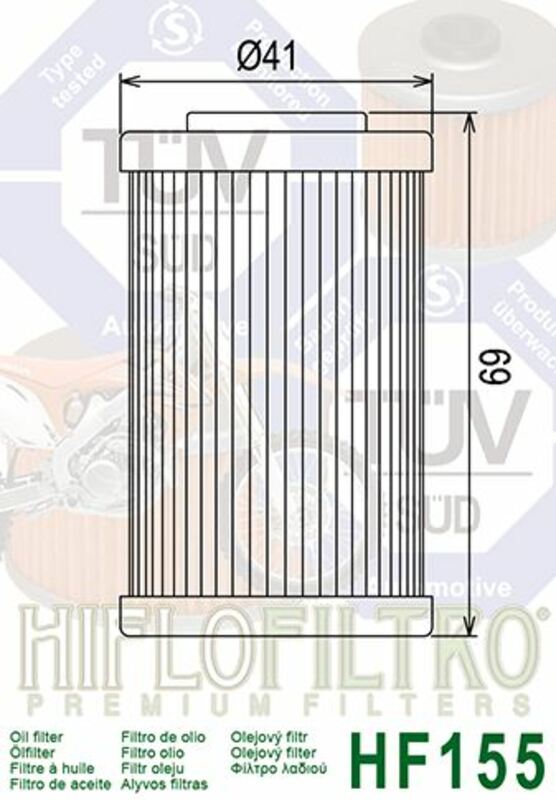 Hiflofiltro Filtru de ulei - HF155 Figura 4