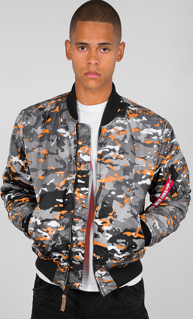 Alpha Industries MA-1 VF 59 Jacket orange/grey S Figure 1