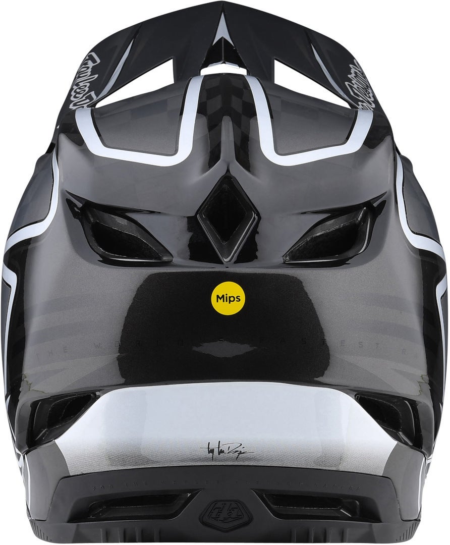 Troy Lee Designs D4 Carbon Lines Casco Downhill nero/grigio L (58/59) Figura 6